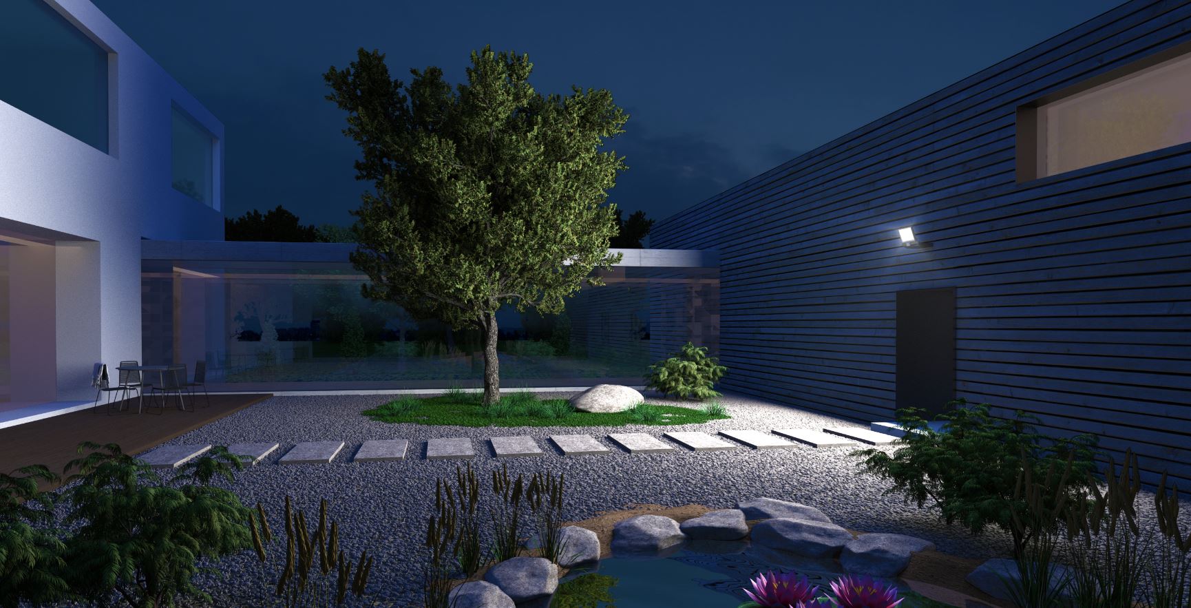 Steinel LED Buitenspot XLED ONE wit - met bewegingsmelder