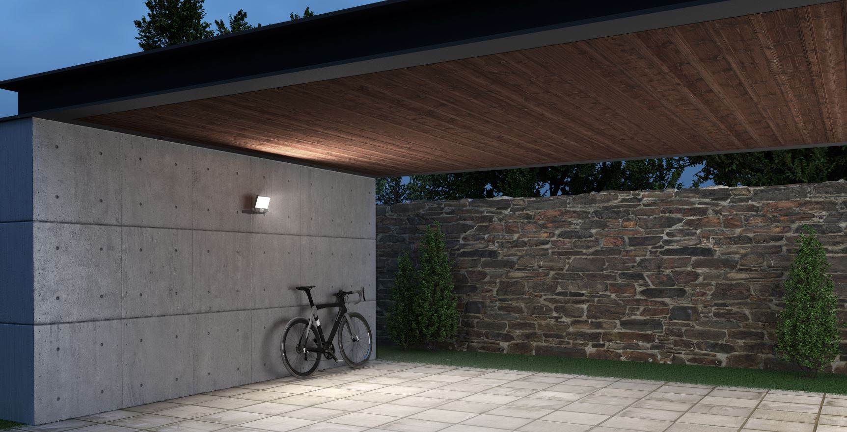 Steinel LED Buitenspot XLED ONE wit - met bewegingsmelder