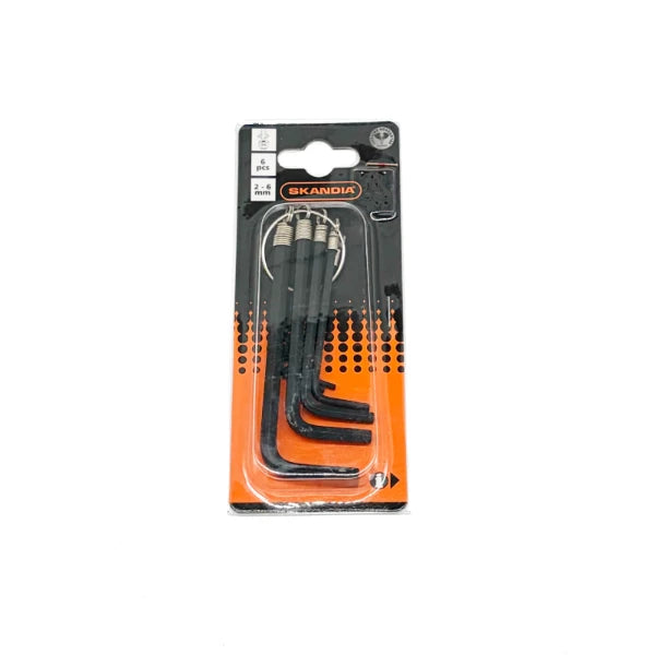 Skandia Inbussleutelset Ring 2-6 mm 6-delig