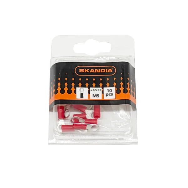 Skandia Kabelschoen Oog rood 0,5-1,5mm² (10 stuks)