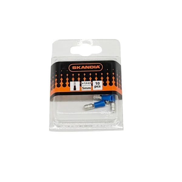Skandia Rondsteker blauw 1,5-2,5mm² (10 stuks)
