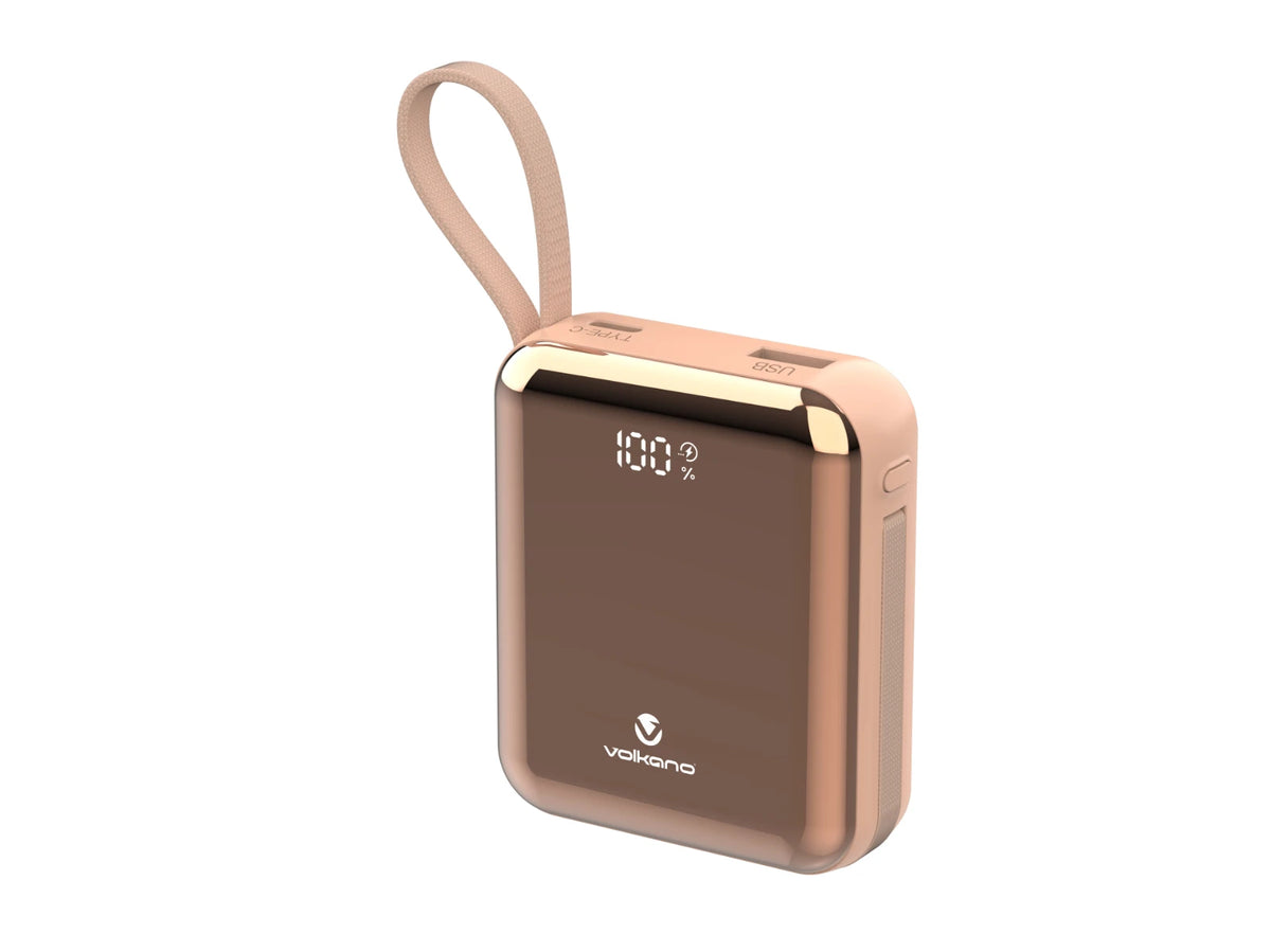 Volkano Solace Powerbank – 10000 mAh / 38.5 Wh – Roségoud