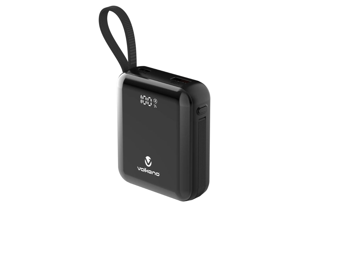 Volkano Solace Powerbank – 10000 mAh / 38.5 Wh – Zwart
