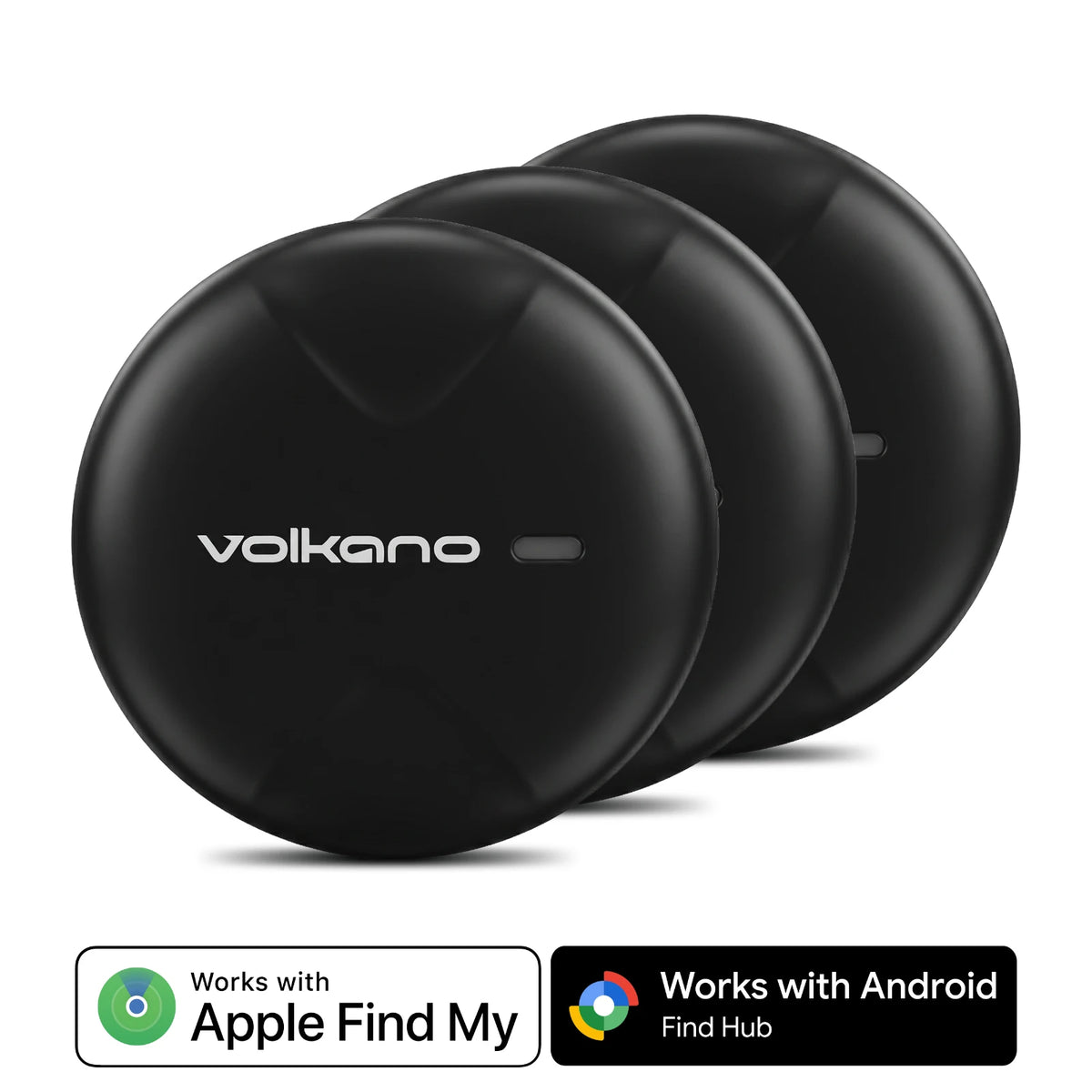 Volkano TagTrace Duo Bluetooth tracker – 3 stuks – Zwart