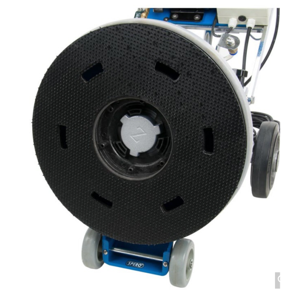 17 inch 1100Watt Boen en schrobmachine met actieve achterwielen & elektrisch sproeisysteem SP5001