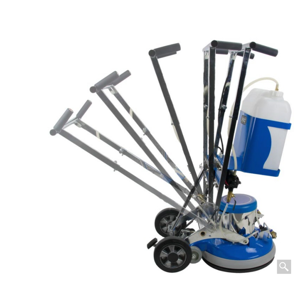 17 inch 1100Watt Boen en schrobmachine met actieve achterwielen & elektrisch sproeisysteem SP5001