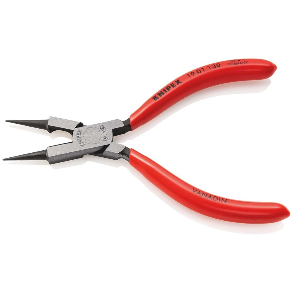 KNIPEX 19 01 130 Rondbuigtang met zijsnider (sieraad-buigtang) met kunststof bekleed zwart geatramen-2