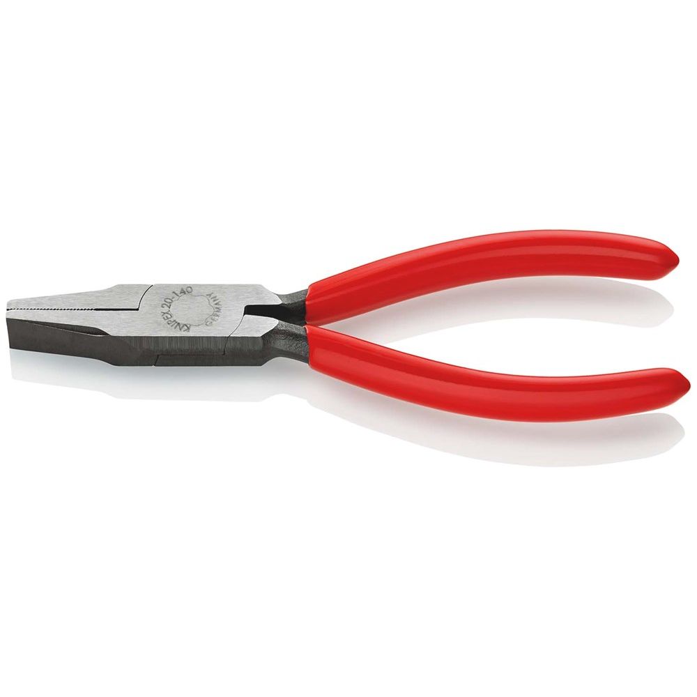 KNIPEX 20 01 140 Platbuigtang met kunststof bekleed zwart geatramenteerd 140 mm-0