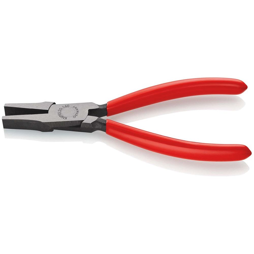 KNIPEX 20 01 160 Platbuigtang met kunststof bekleed zwart geatramenteerd 160 mm-2