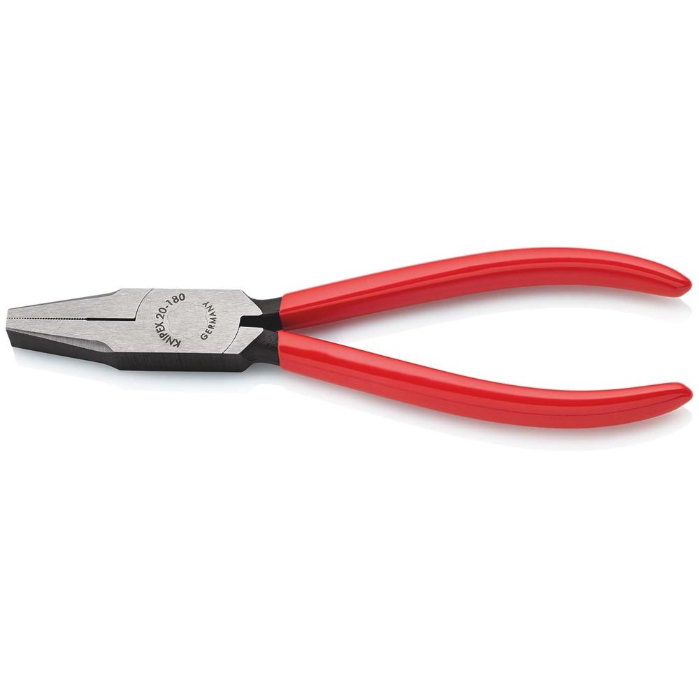 KNIPEX 20 01 180 Platbuigtang met kunststof bekleed zwart geatramenteerd 180 mm-0