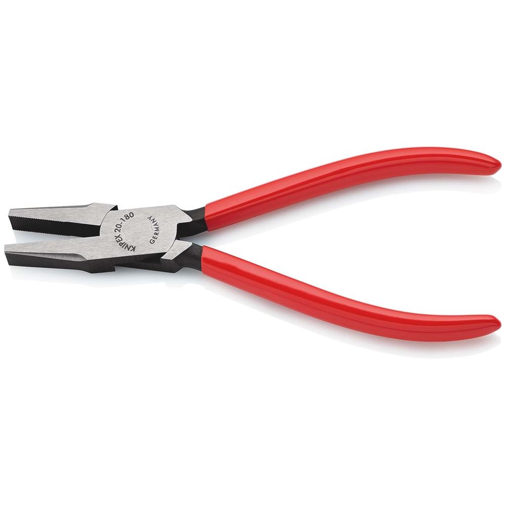 KNIPEX 20 01 180 Platbuigtang met kunststof bekleed zwart geatramenteerd 180 mm-2
