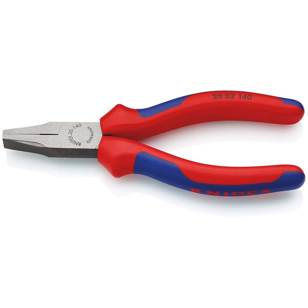 KNIPEX 20 02 140 Platbuigtang met meer-componentengrepen zwart geatramenteerd 140 mm-0