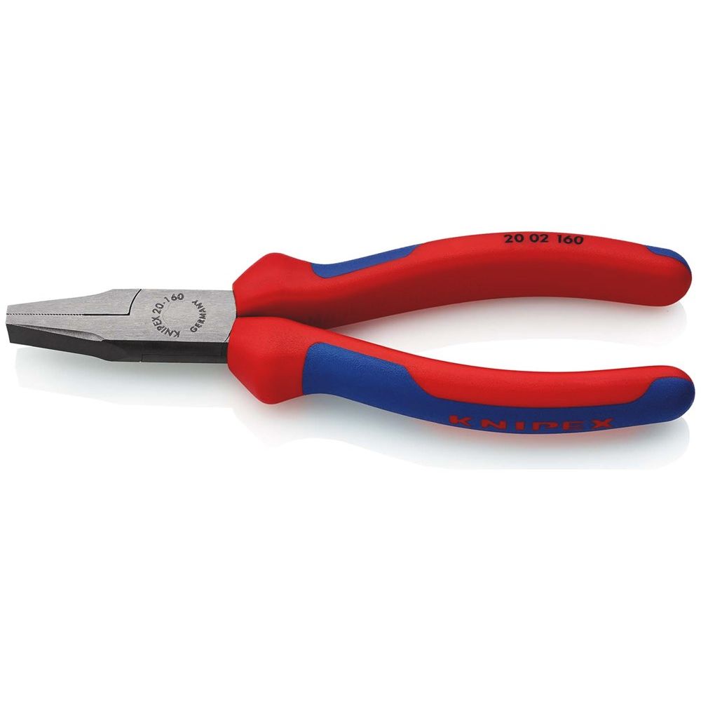 KNIPEX 20 02 160 Platbuigtang met meer-componentengrepen zwart geatramenteerd 160 mm-1