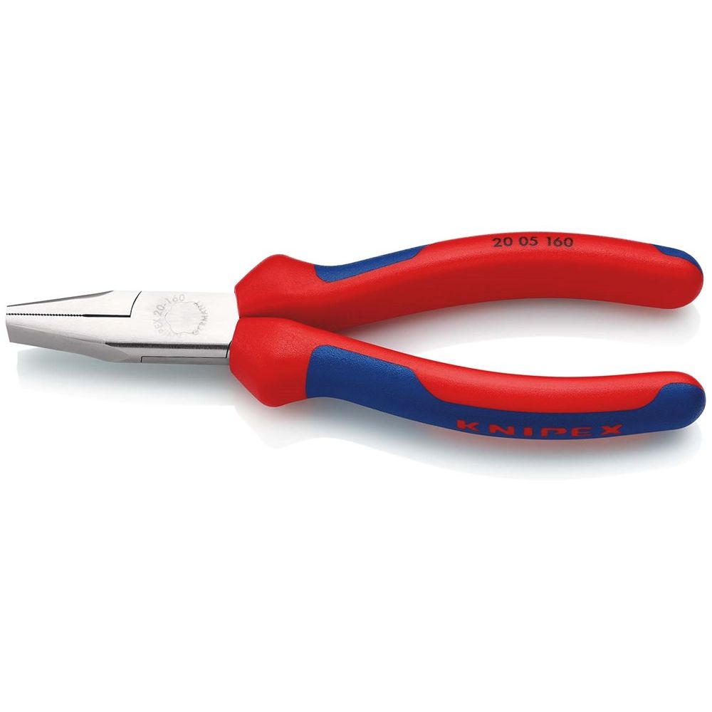 KNIPEX 20 05 160 Platbuigtang met meer-componentengrepen verchroomd 160 mm-1