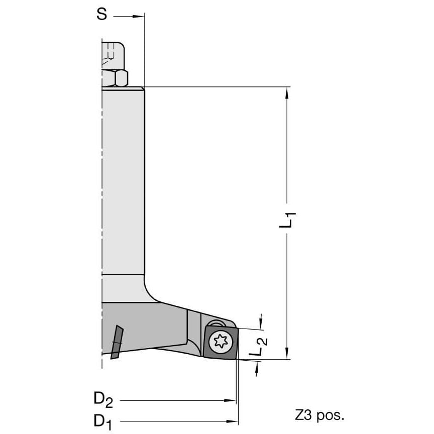 Keermes Vlakfrees Ø=82/80 mm, L2=8 mm, S=25 mm, HW, Z=3