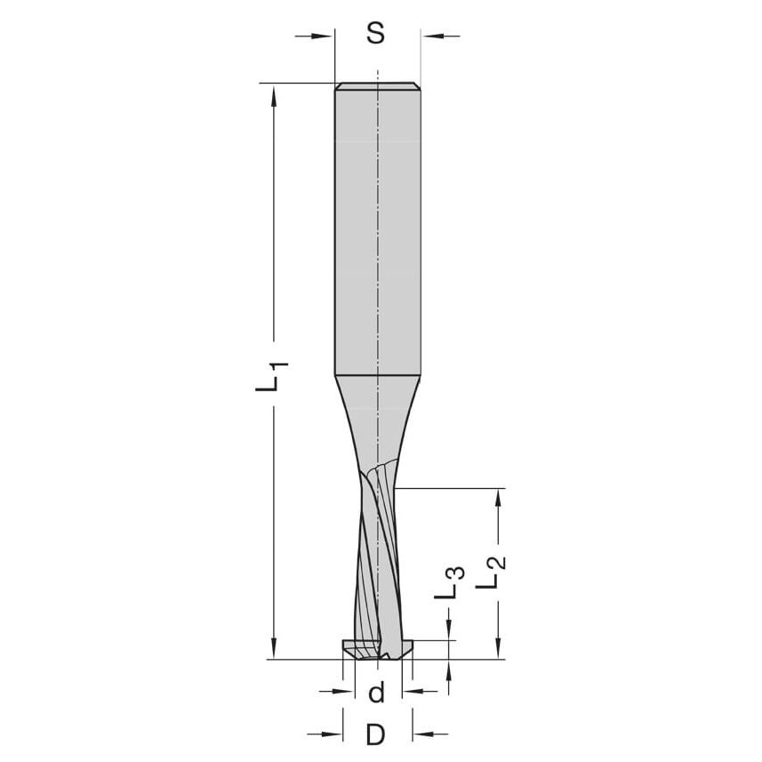Pendelfrezen t.b.v. Clamex® systeem, MEC, Z=2, VHW