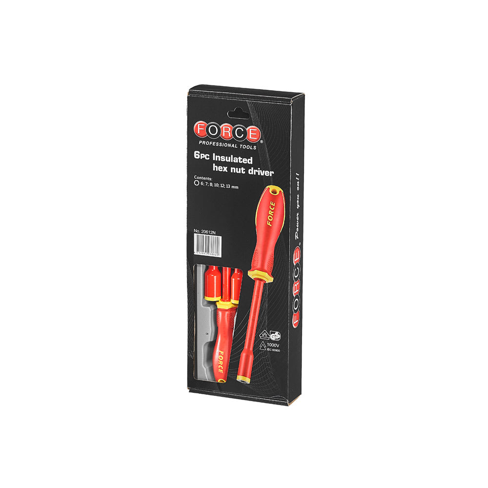 6pc Insulated hex nut driver set