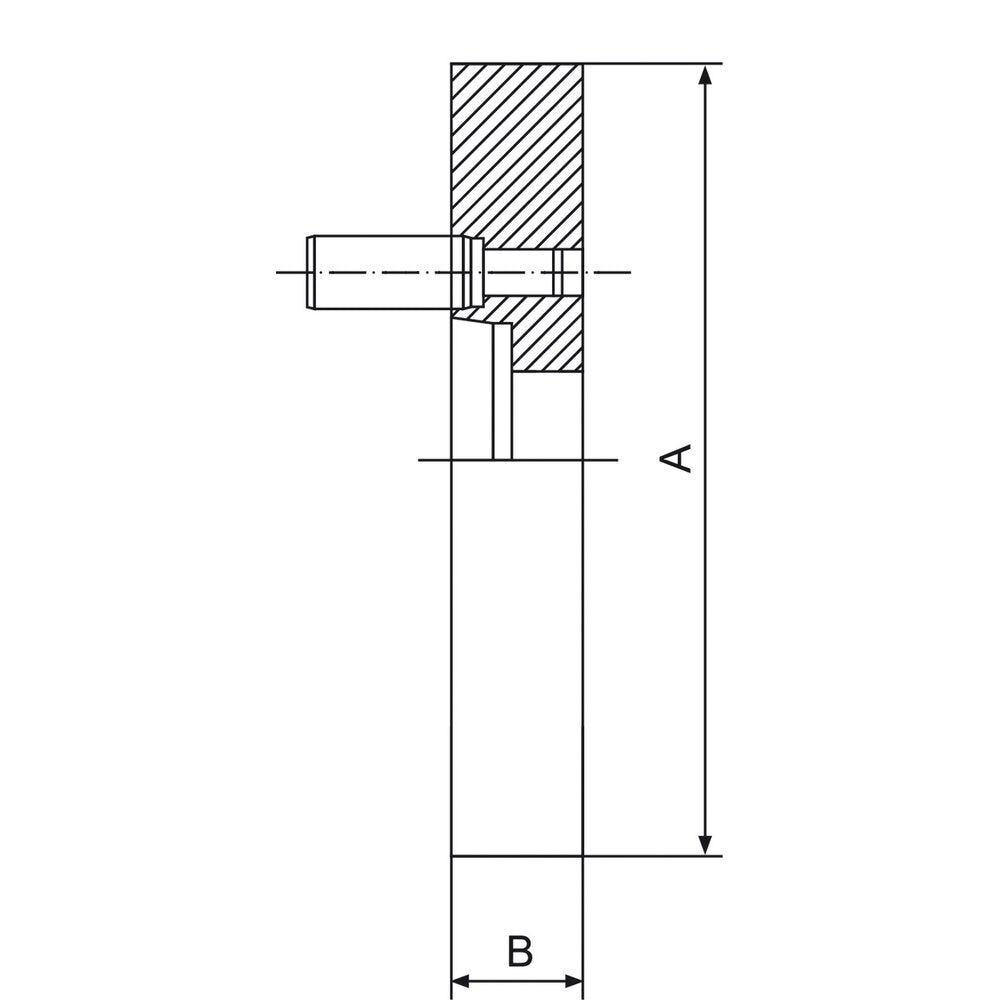 Bernardo Spanflens 400mm - Camlock D 1-8 - DIN 55029 - afbeelding 2