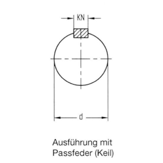 Freesdoornen HSK 63-F met aantrekbout en spie 21086-0-serie