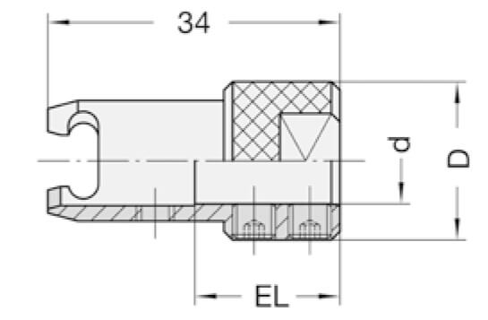 Snelwisselopname, D=17,8 mm, Opname=10 mm