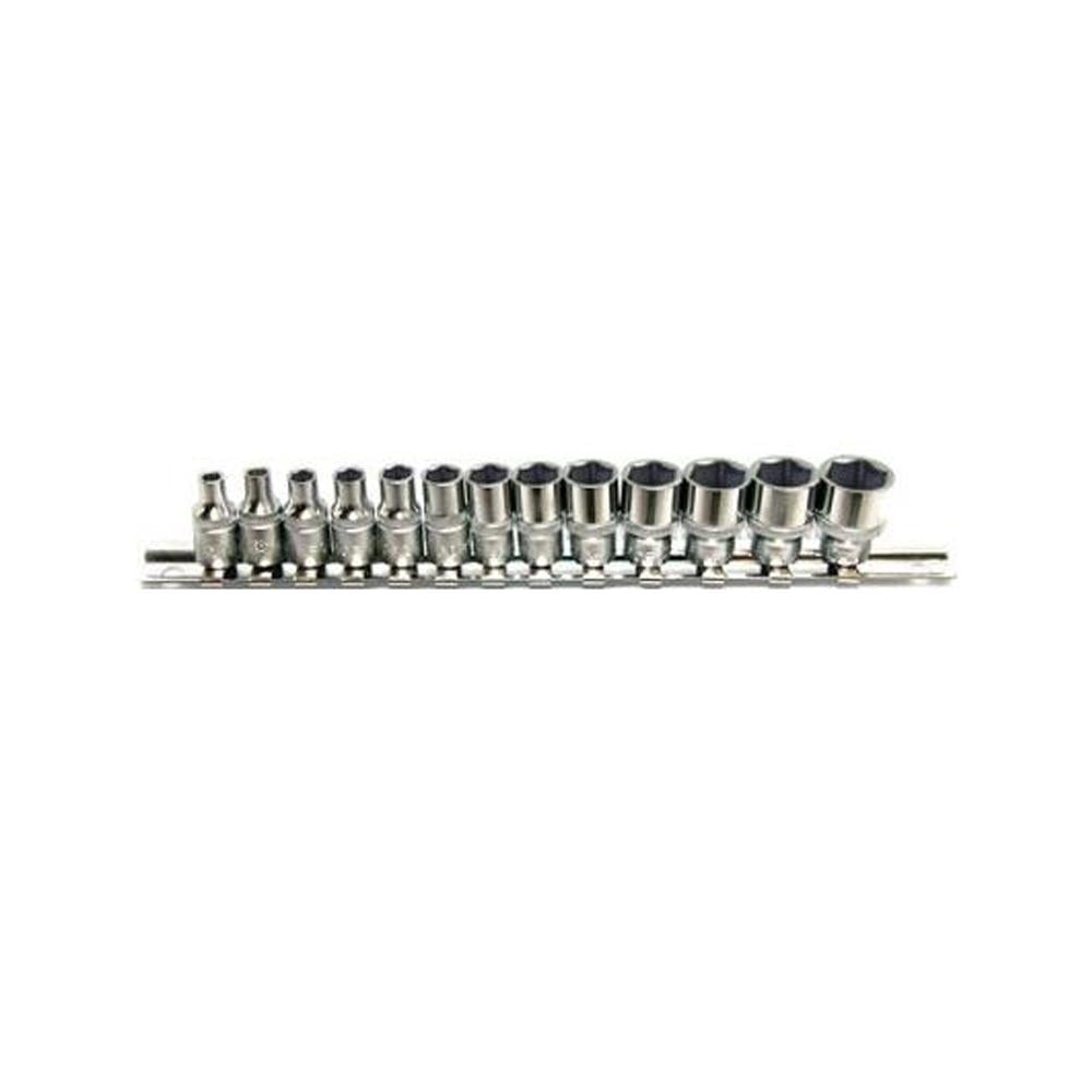 13-delige 1/4" 6-kant flank doppenset