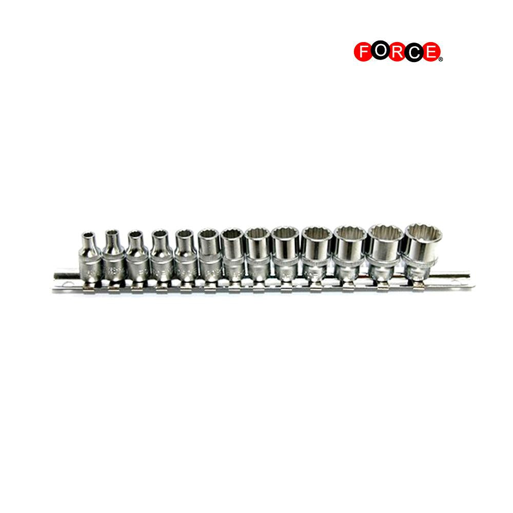 13-delige 1/4 12-kant flank doppenset