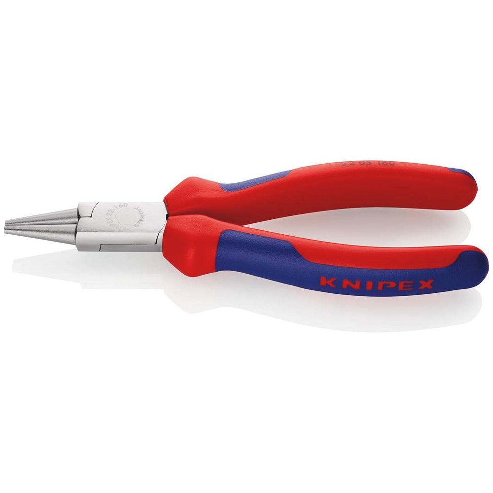 KNIPEX 22 05 160 Rondbuigtang met meer-componentengrepen verchroomd 160 mm-0