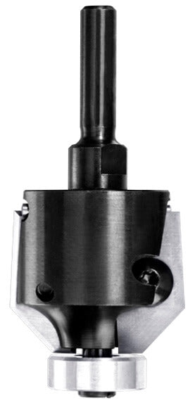 UNITEC houder met fasekeermessen 45° met lager, L3=10 mm, S=8 mm, HW