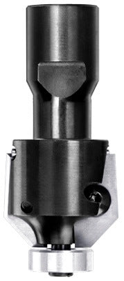 UNITEC houder met fasekeermessen 45° met lager, L3=5 mm, Binnendraad M10, HW