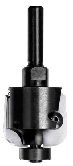 UNITEC houder met halfholkeermessen R=8,0 mm met lager, D=32 mm, S=8 mm, HW