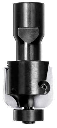 UNITEC houder met halfholkeermessen R=5,0 mm met lager, D=26 mm, Binnendraad M12, HW