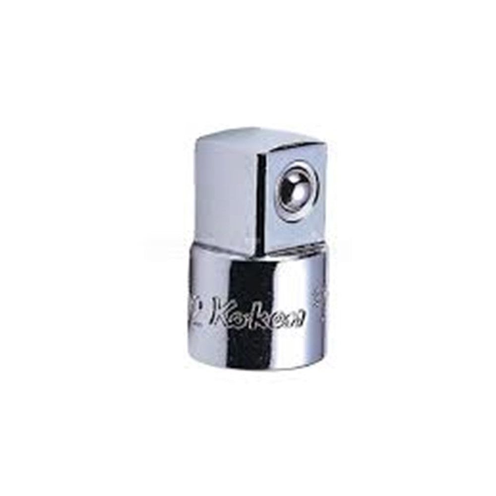 1/4" verloopstuk tbv. 3/8" dop L=22mm Met kogeltje handuitvoering-2