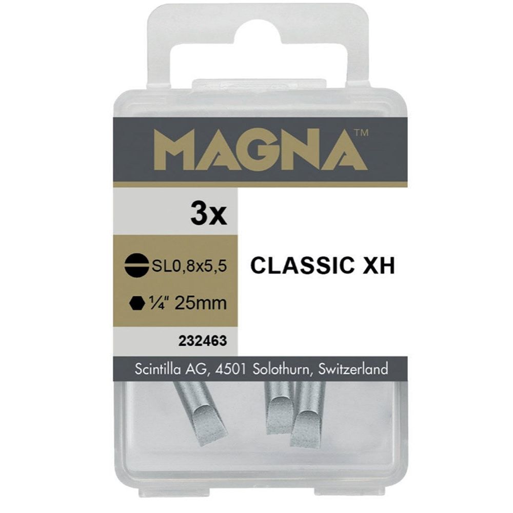 1/4" insertbit sleuf 0.6x4.5mm L=25mm Set/3st.-1