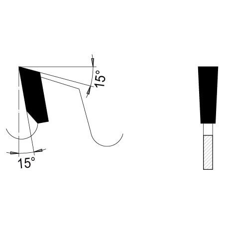 Groefzaag Ø 140 mm, asgat 30 mm, B=6,00 mm, Z=12 Vlaktand, HW