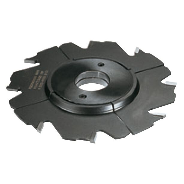 Verstelbare groefzaag Ø 140 mm, asgat 30 mm, B=2,5-4,8 mm, Z=4F+4V, HW