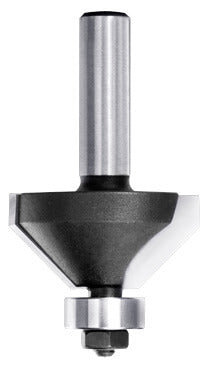 Fasefrees 45° met lager, L3=10 mm, TL=53 mm, S=8 mm, HW