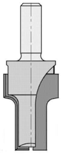 Kwartrondprofielfrees R=3,0 mm, L2=29 mm, D=21 mm, S=8 mm, HW