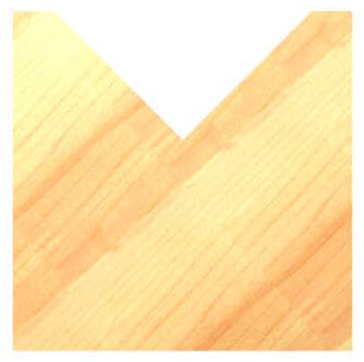 V-Groeffrees 90°, D=40 mm, S=8 mm, HW, Z=1