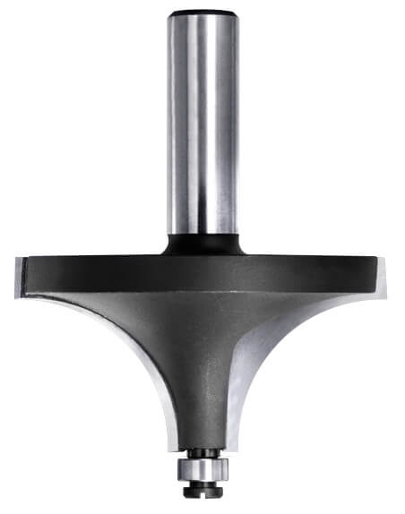Kwartrondprofielfrees R=25,0 mm met lager, D=63 mm, S=12 mm, HW