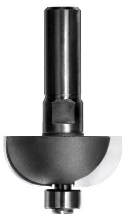 Halfholprofielfrees R=12,7 mm met lager, D=37,4 mm, S=10 mm, HW