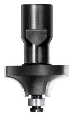 Kwartrondprofielfrees R=9,5 mm met lager, D=33 mm, Binnendraad M12, HW