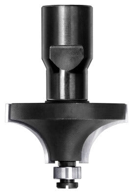 Kwartrondprofielfrees R=12,7 mm met lager, D=39,4 mm, Binnendraad M12, HW