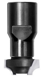 Kwartrondprofielfrees R=4,0 mm zonder lager, D=20 mm, Binnendraad M10, HW