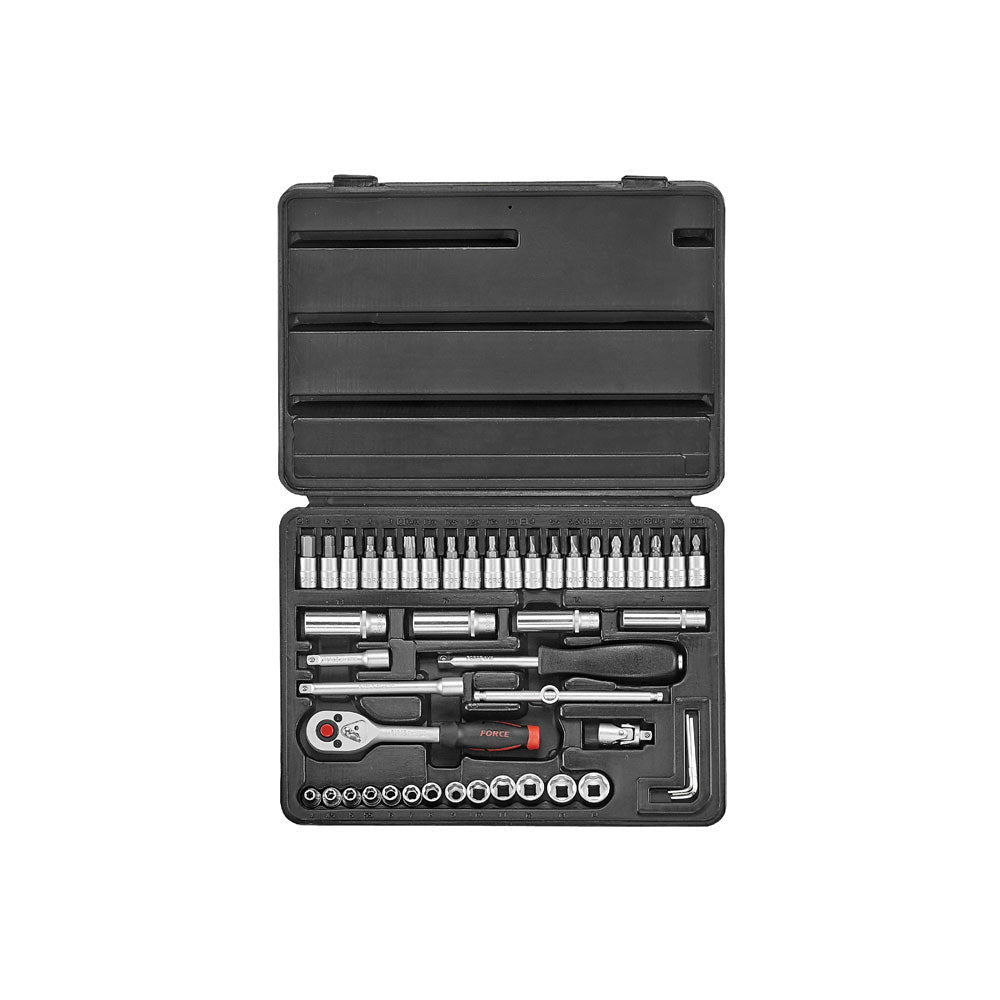 46pc 1/4" 6pt. Flank socket set