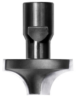 Kwartrondprofielfrees R=12,7 mm onderkant ingelegd HW, D=37,4 mm, Binnendraad M10, HW