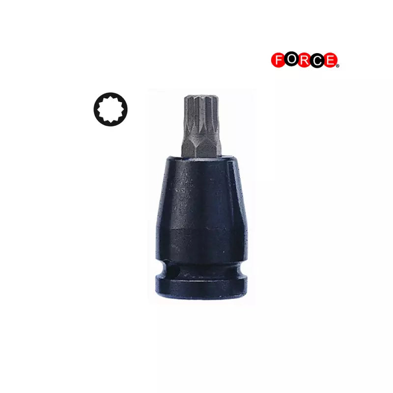 1/2" Imp. veeltand dop bit M16 (één-stuk)