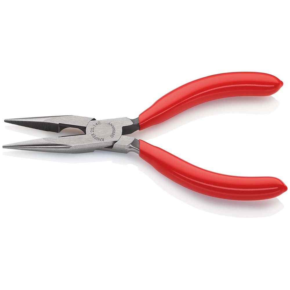 KNIPEX 25 01 140 Platspitse tang met zijsnijder (radiotang) met kunststof bekleed zwart geatramentee-2