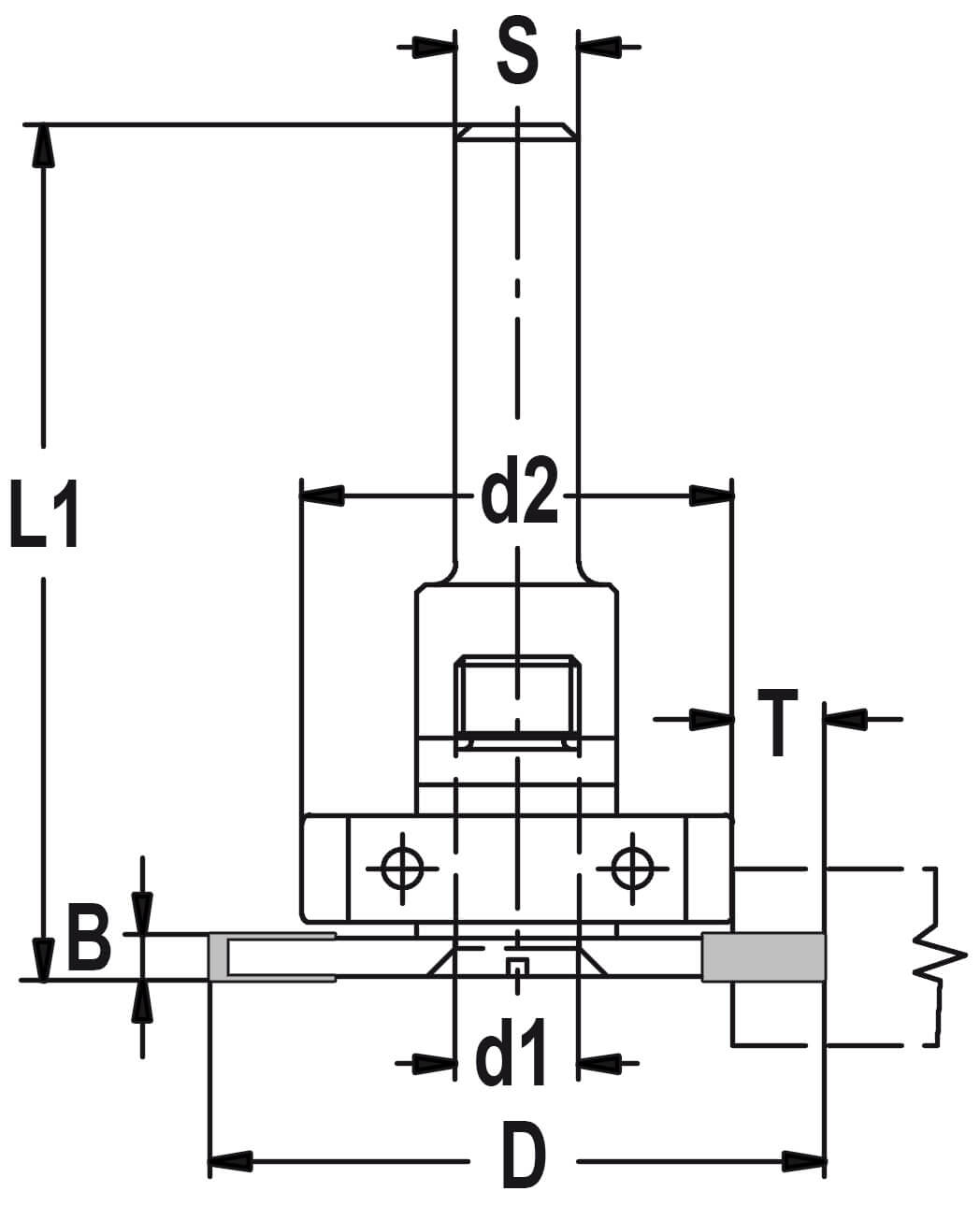 Laminaat freesset D=40 B=4,0 T=6,0mm, HW - Schacht: 8 mm - met lager 28x8 mm