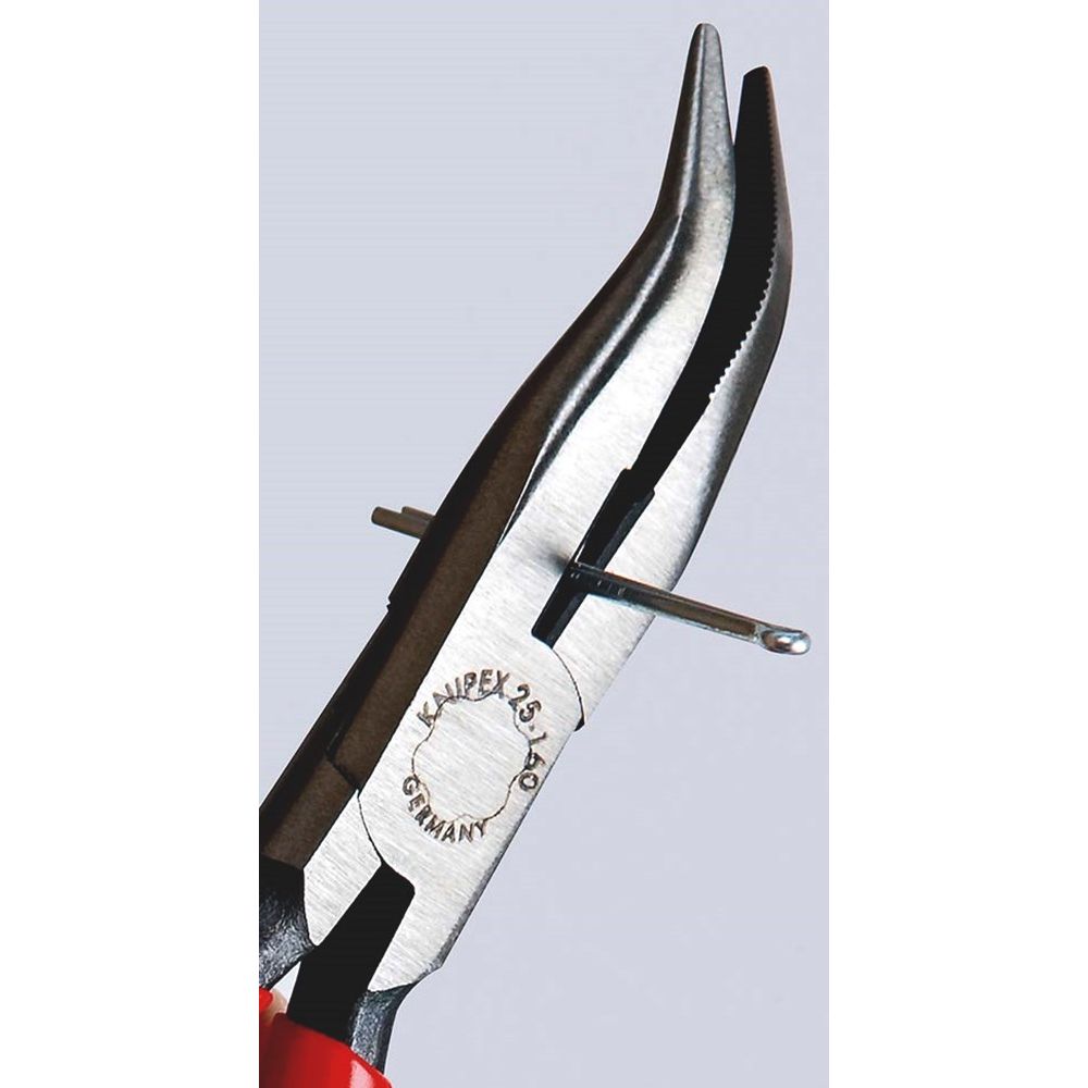 KNIPEX 25 01 160 Platspitse tang met zijsnijder (radiotang) met kunststof bekleed zwart geatramentee-3