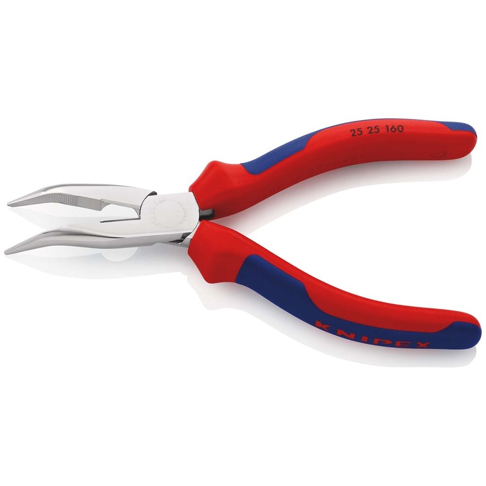 KNIPEX 25 25 160 Platspitse tang met zijsnijder (radiotang) met meer-componentengrepen verchroomd 16-2